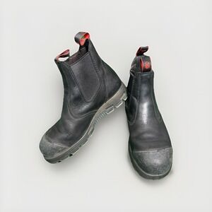 Redback Easy Escape Chelsea Work Boots Mens US 9 AU 8 Safety Toe